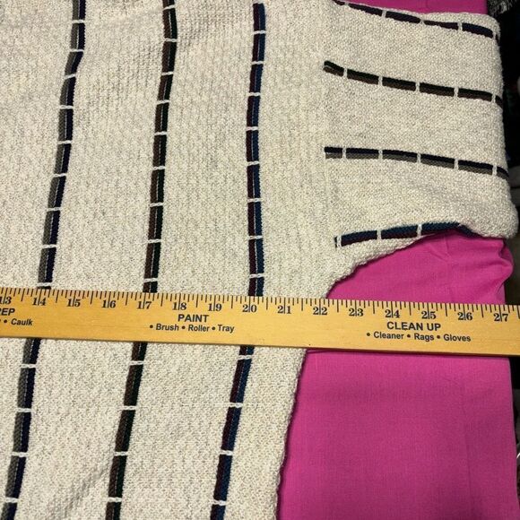 Vintage Y2K Croft & Barrow Textured Geometric Sweater Medium Coogi Style - Picture 6 of 7